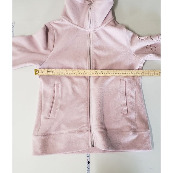 Calvin Klein Performance Womens Light Pink Fleece Zip Jacket High Collar Size XS - Picture 4 of 6